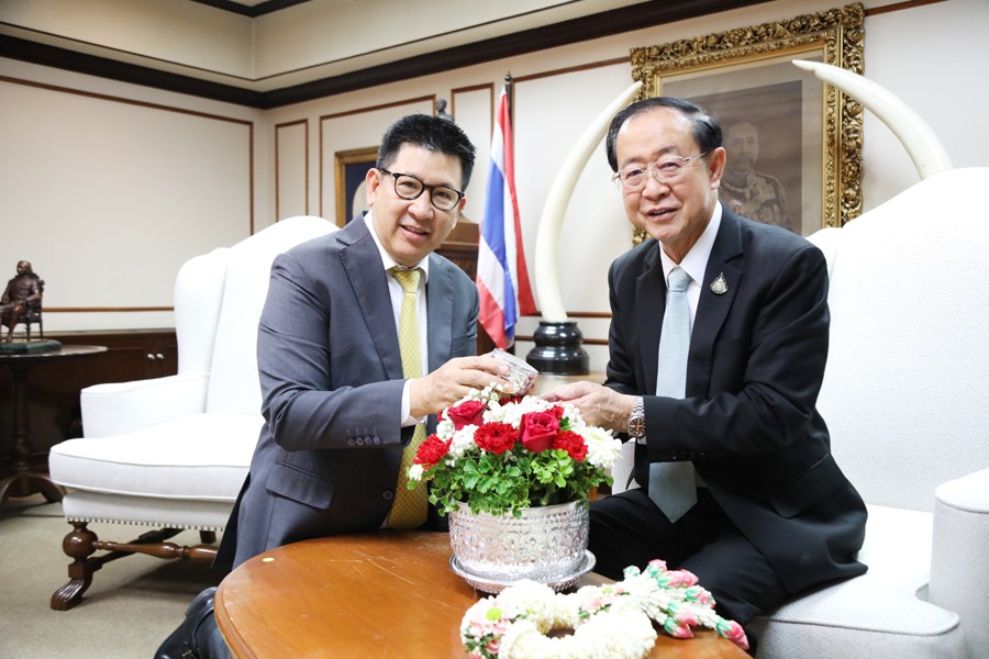 รมว.คลัง ให้การต้อนรับหน่วยงานในสังกัดกระทรวงการคลัง เข้าอวยพรปีใหม่ไทย เทศกาลสงกรานต์ 2566