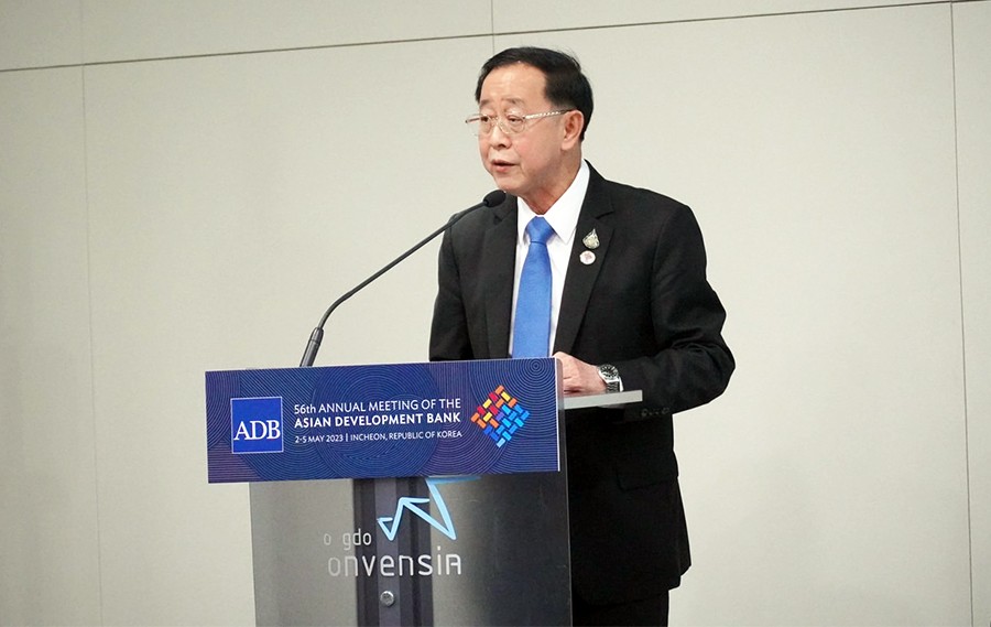 กล่าวปาฐกถางานเปิดตัว THE JOINT ADB-ASEAN+3 REPORT