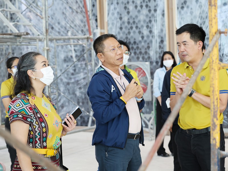 รองปลัดกระทรวงการคลัง นำคณะตรวจเยี่ยมและติดตามความคืบหน้าการก่อสร้างตกแต่งภายในอาคารที่ทำการใหม่ กระทรวงการคลัง