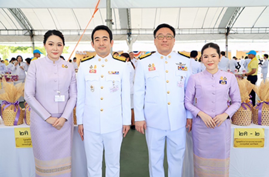 รมช.คลัง ร่วมพิธีทำบุญตักบาตรเพื่อถวายเป็นพระราชกุศล สมเด็จพระนางเจ้าสุทิดา พัชรสุธาพิมลลักษณ พระบรมราชินี