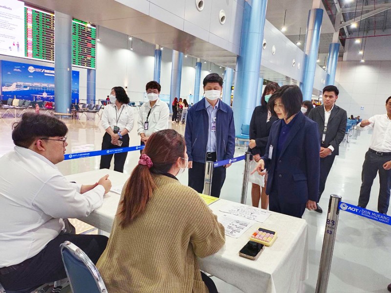 ตรวจราชการสำนักงานศุลกากรท่าอากาศยานดอนมือง