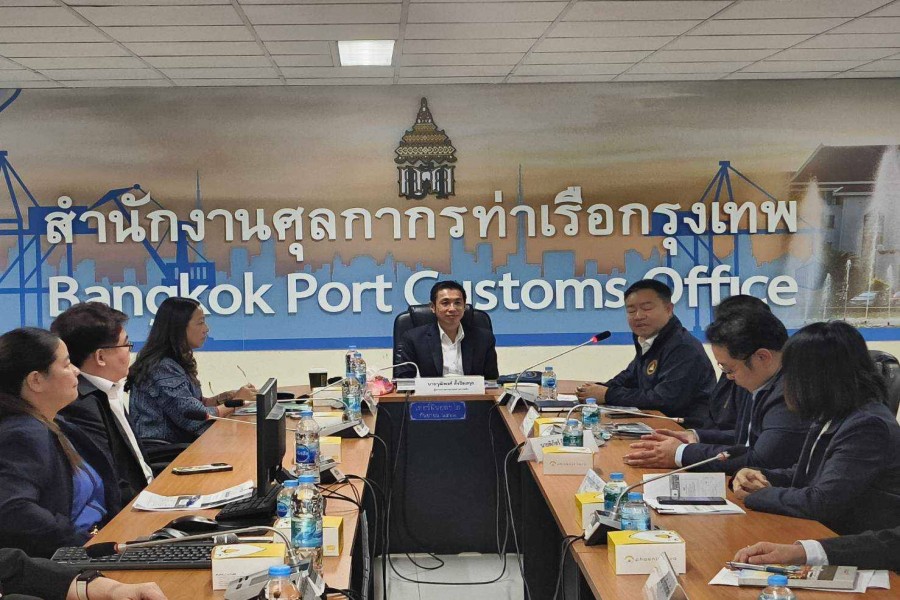ตรวจราชการสำนักงานศุลกากรท่าเรือกรุงเทพ