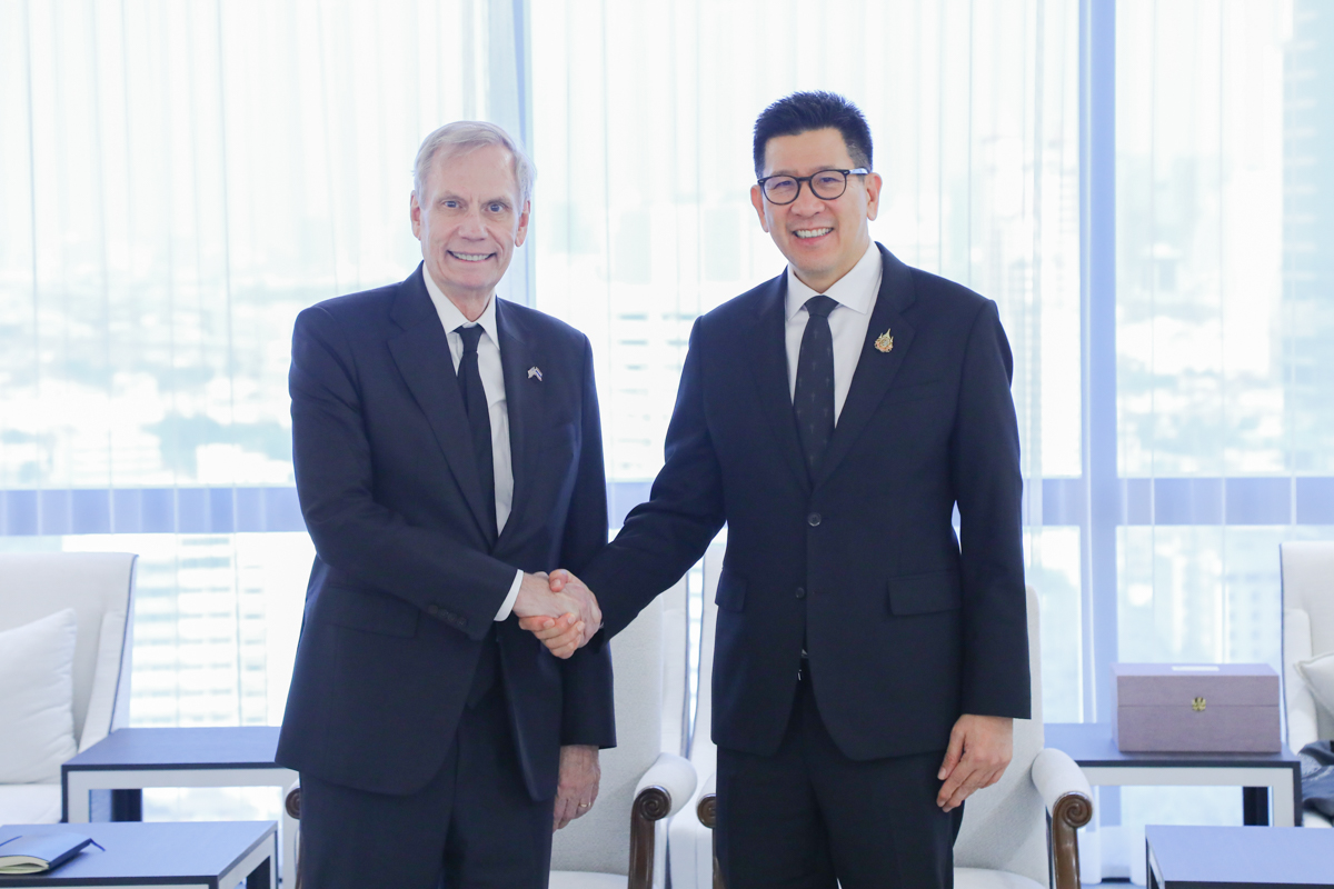 รองนายกรัฐมนตรี และรัฐมนตรีว่าการกระทรวงการคลัง ร่วมหารือ เอกอัครราชทูตสหรัฐอเมริกาประจำประเทศไทย