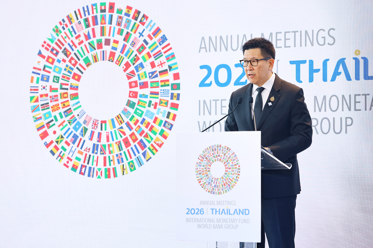 แถลงข่าวความพร้อมในการจัดการประชุมประจำปีสภาผู้ว่าการกองทุนการเงินระหว่างประเทศ และกลุ่มธนาคารโลก ปี 2569