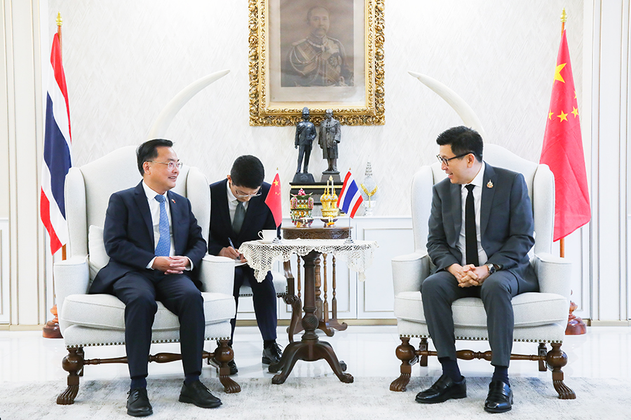 หารือเอกอัครราชทูตสาธารณรัฐประชาชนจีนประจำประเทศไทย เดินหน้าความร่วมมือเศรษฐกิจ การเงิน และการลงทุนไทย–จีน