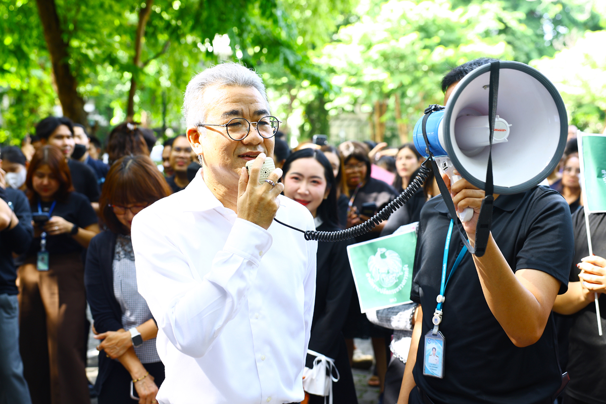 รองปลัดกระทรวงการคลัง ด้านบริหาร ร่วมการซ้อมอพยพหนีไฟ